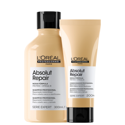 Kit L'Oréal Professionnel Serie Expert Absolut Repair Gold Quinoa + Protein Duo (2 Produtos)